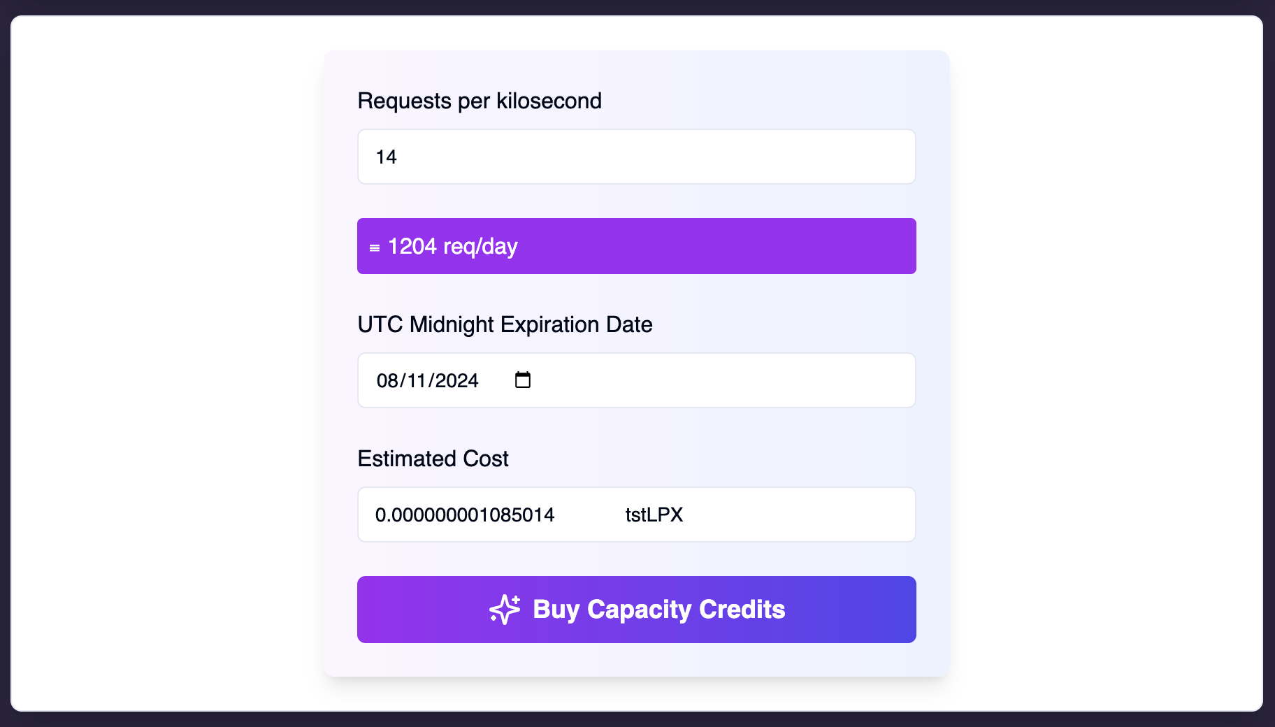 Minting Credit